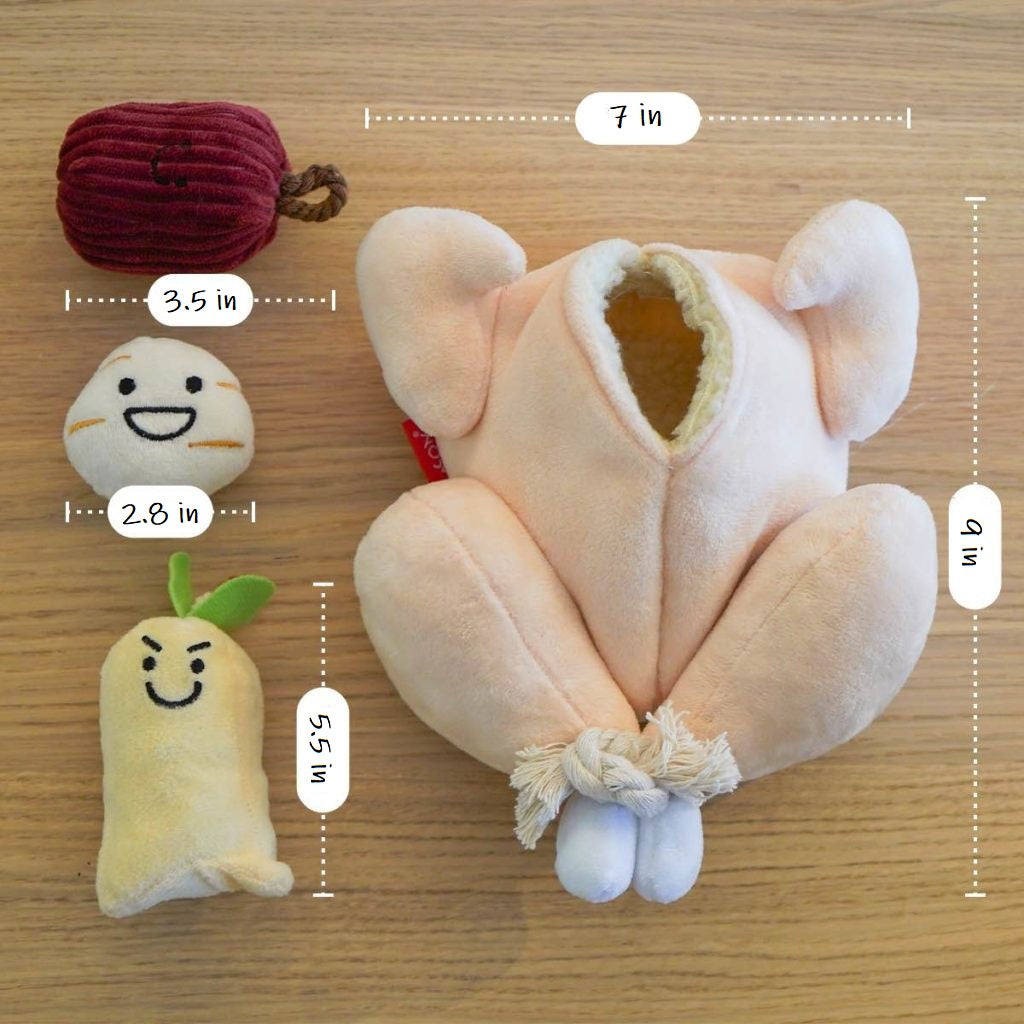 Ginseng Chicken Interactive Plush Toy