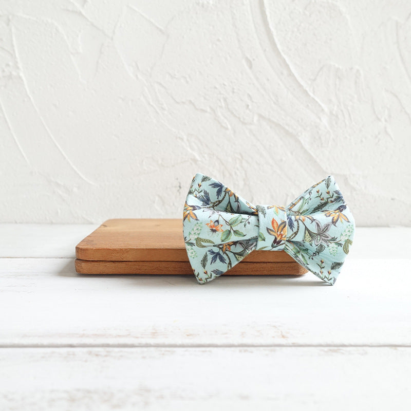 Floral Bow Collar and Leash Set
