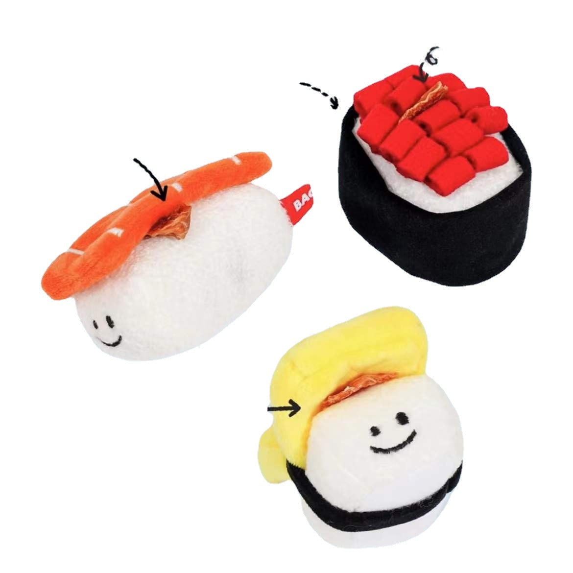 Takoyaki or Sushi Interactive Plush Toy